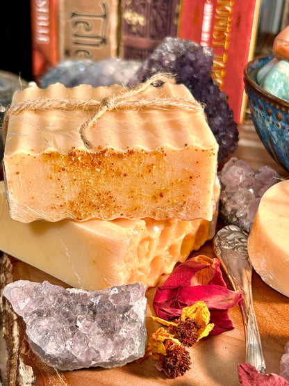 Organic Orange & Bee-Pollen Soap